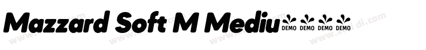 Mazzard Soft M Mediu字体转换